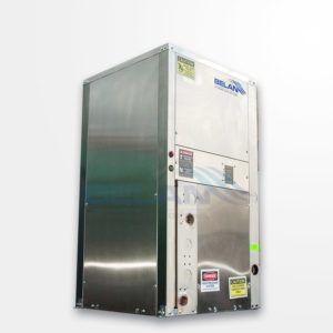 Geothermal water source heat pump vertical unit