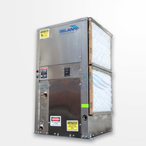 Geothermal water source heat pump vertica units